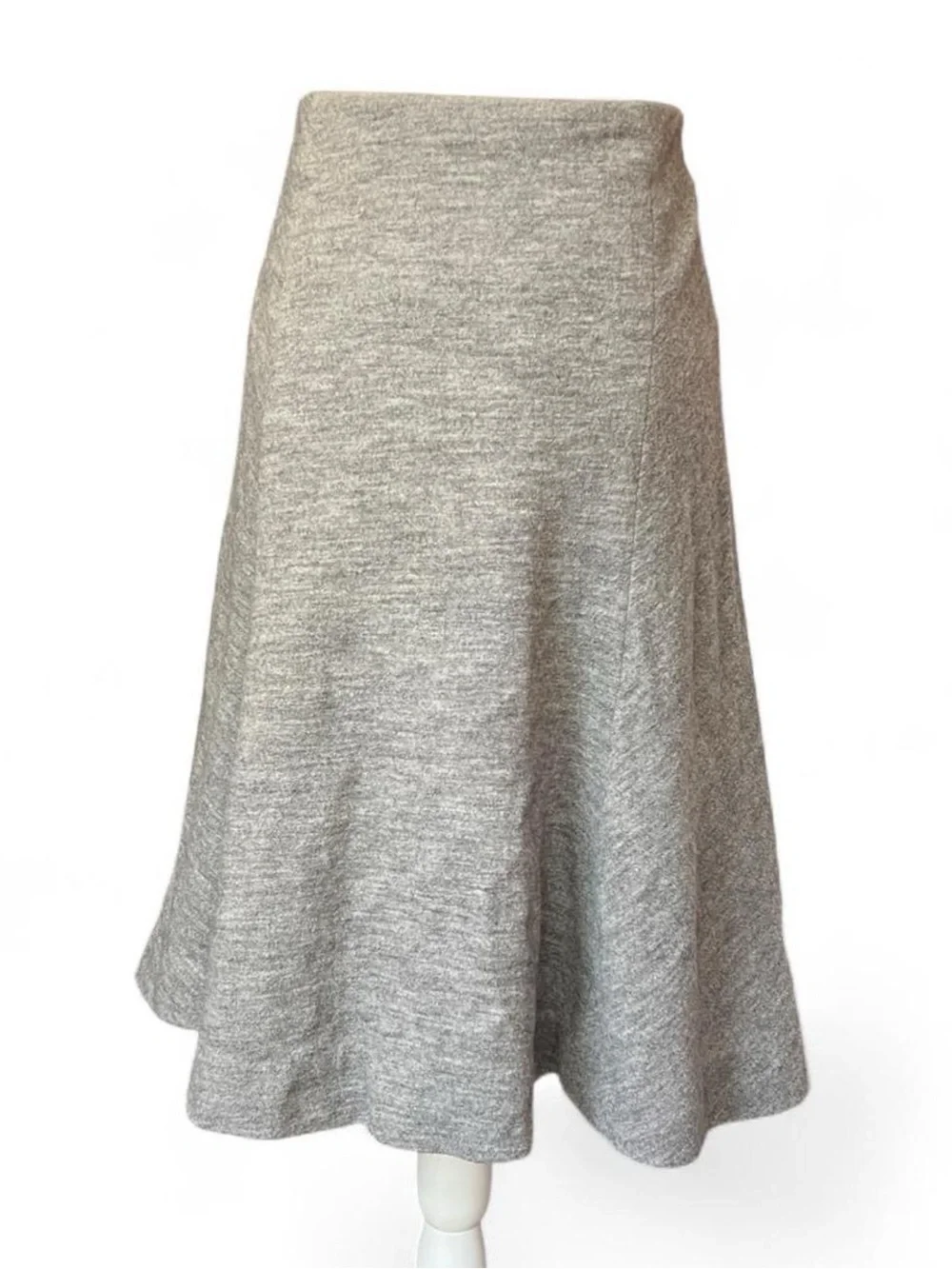 L' agence Grey Wool Skirt